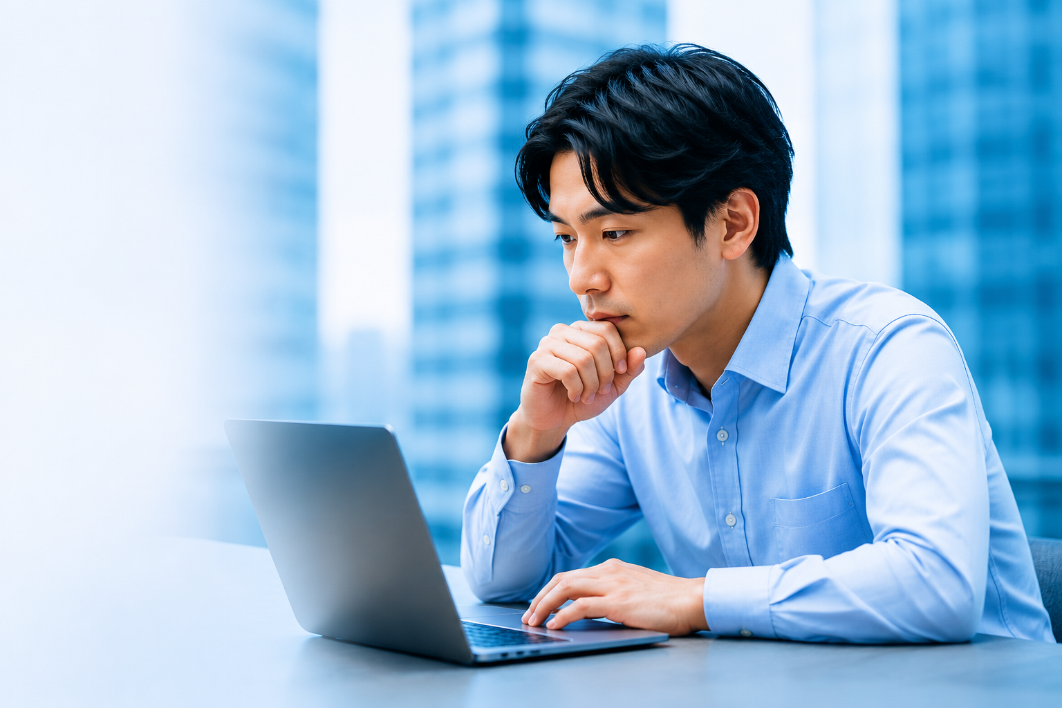 思案中の男性